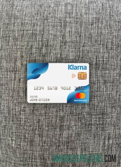 Finlândia Klarna Bank Mastercard Photolook Front exemplo real